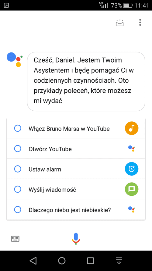 google assistant polska
